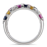 6F068263AWLRMS 18KT White Sapphire Blue Sapphire Pink Sapphire Yellow Sapphire Ring