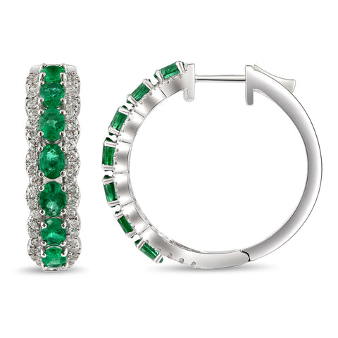 6F068376AWERDE 18KT Emerald Earring