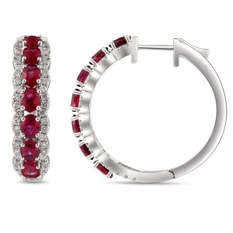 6F068376AWERDR 18KT Ruby Earring