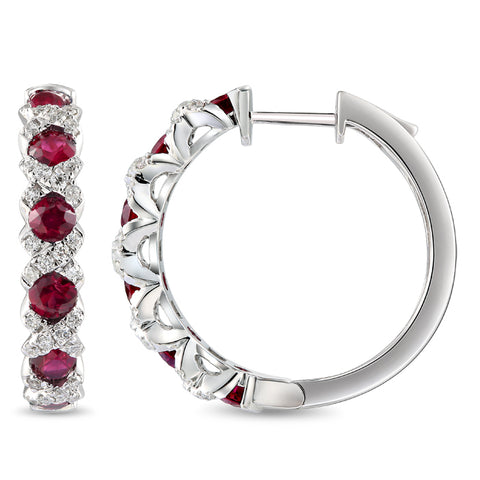 6F068378AWERDR 18KT Ruby Earring