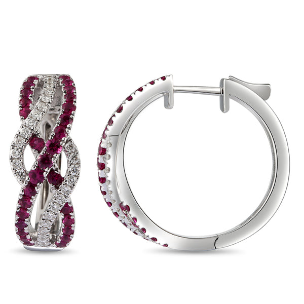 6F068379AWERDR 18KT Ruby Earring