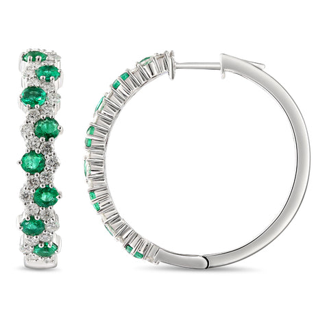 6F068382AWERDE 18KT Emerald Earring