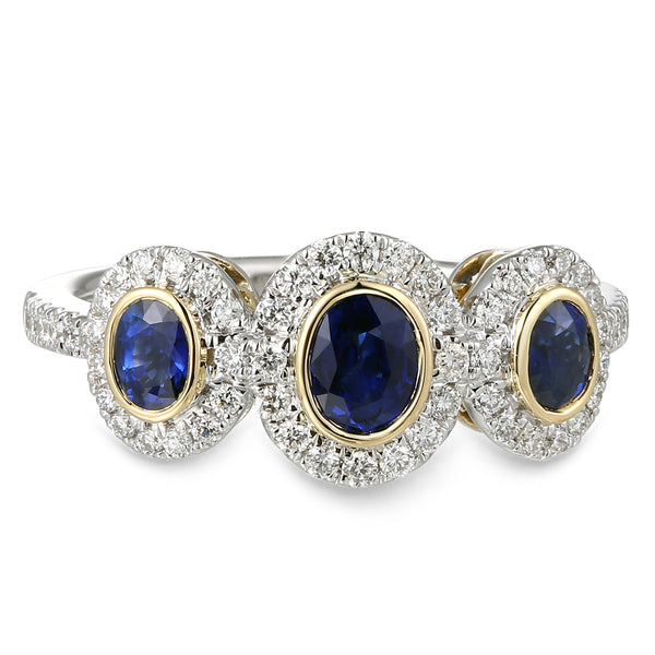 6F071972AULRDS 18KT Blue Sapphire Ring
