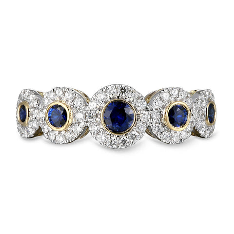 6F071973AULRDS 18KT Blue Sapphire Ring