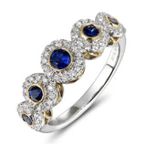 6F071973AULRDS 18KT Blue Sapphire Ring