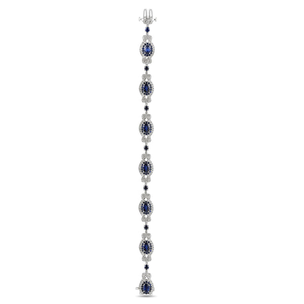 6F071977AWLBDS 18KT Blue Sapphire Bracelet