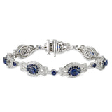 6F071977AWLBDS 18KT Blue Sapphire Bracelet