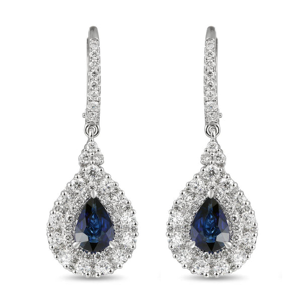6F071983AWERDS 18KT Blue Sapphire Earring