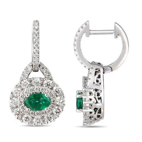 6F071985AWERDE 18KT Emerald Earring
