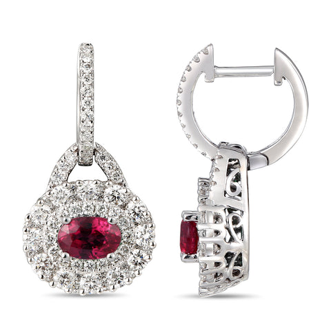 6F071985AWERDR 18KT Ruby Earring