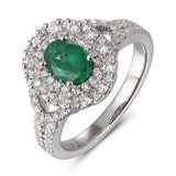 6F071986AWLRDE 18KT Emerald Ring