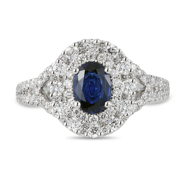 6F071986AWLRDS 18KT Blue Sapphire Ring