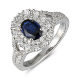 6F071986AWLRDS 18KT Blue Sapphire Ring