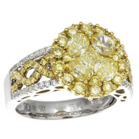 6F601689AULRYD 18KT Yellow Diamond Ring