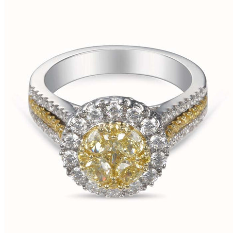 6F601691AULRYD 18KT Yellow Diamond Ring