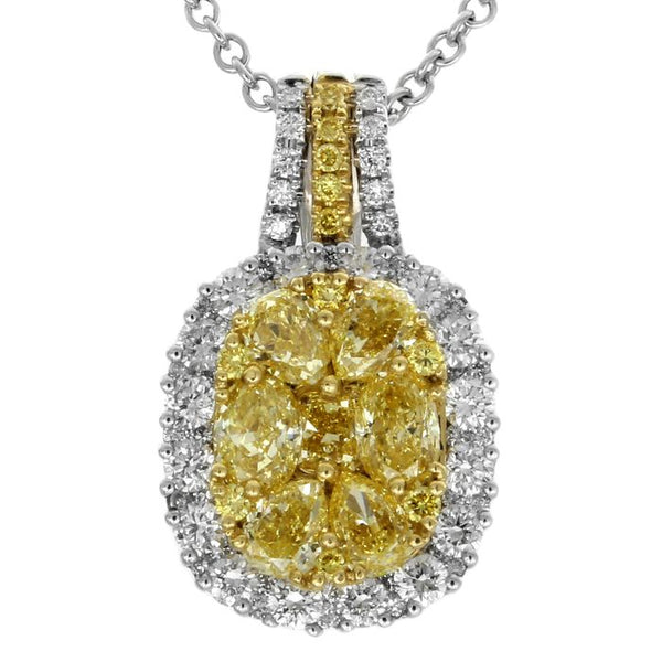 6F601823AUPDYD 18KT Yellow Diamond Necklace