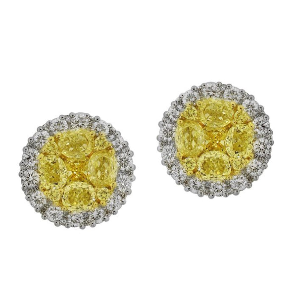 6F601826AUERYD 18KT Yellow Diamond Earring