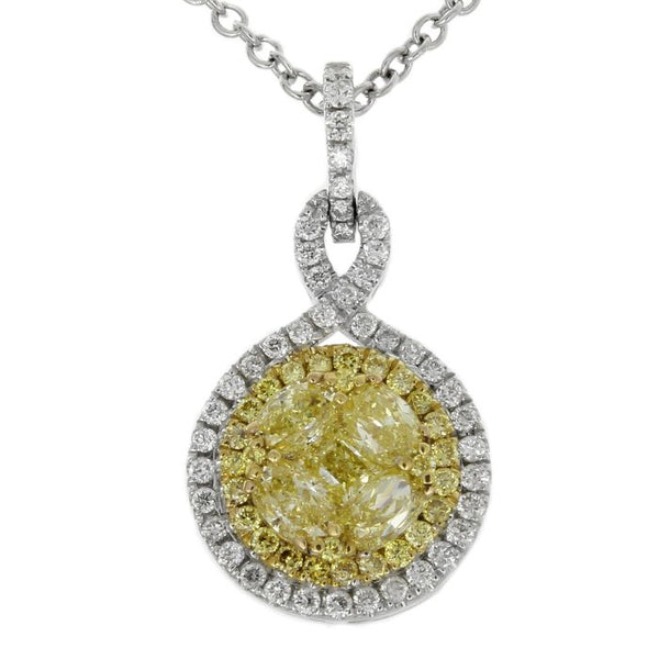 6F601832AUPDYD 18KT Yellow Diamond Pendant