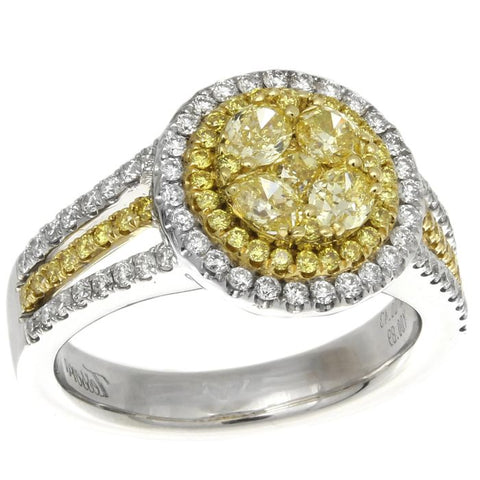 6F601836AULRYD 18KT Yellow Diamond Ring