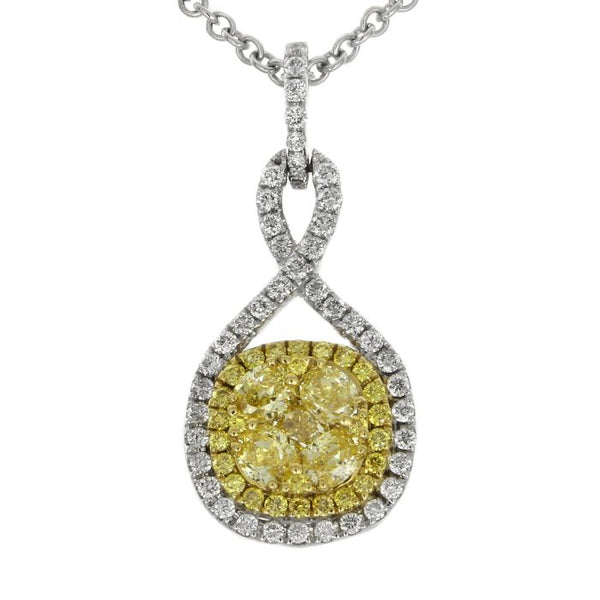 6F601839AUPDYD 18KT Yellow Diamond Pendant