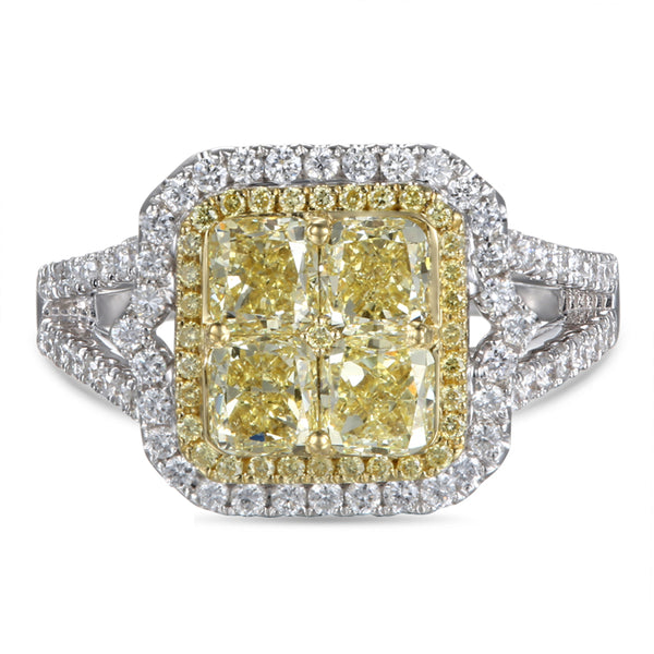 6F601859AULRYD 18KT Yellow Diamond Ring