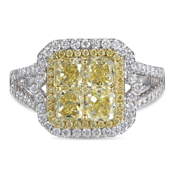 6F601859AULRYD 18KT Yellow Diamond Ring