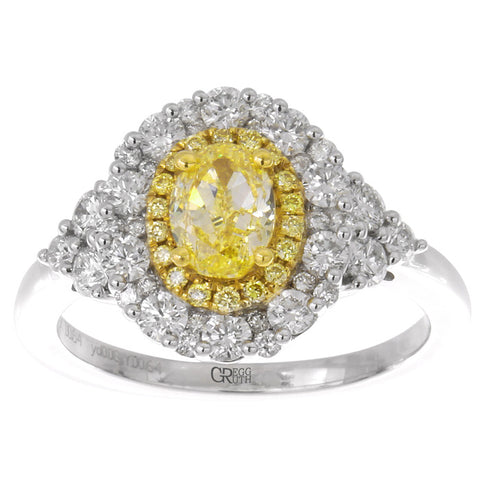6F602124AULRYD 18KT Yellow Diamond Ring