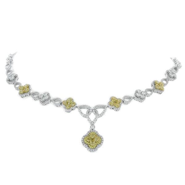 6F602291AUCHYD 18KT Yellow Diamond Necklace