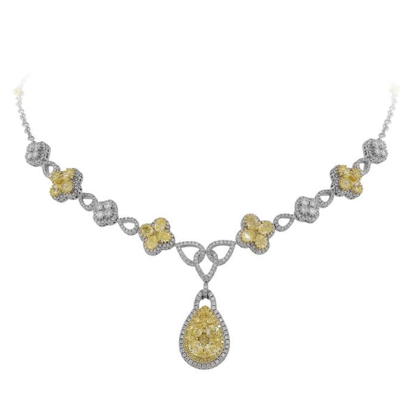 6F602343AUCHYD 18KT Yellow Diamond Necklace