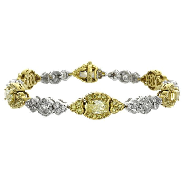 6F602385AULBYD 18KT Yellow Diamond Bracelet