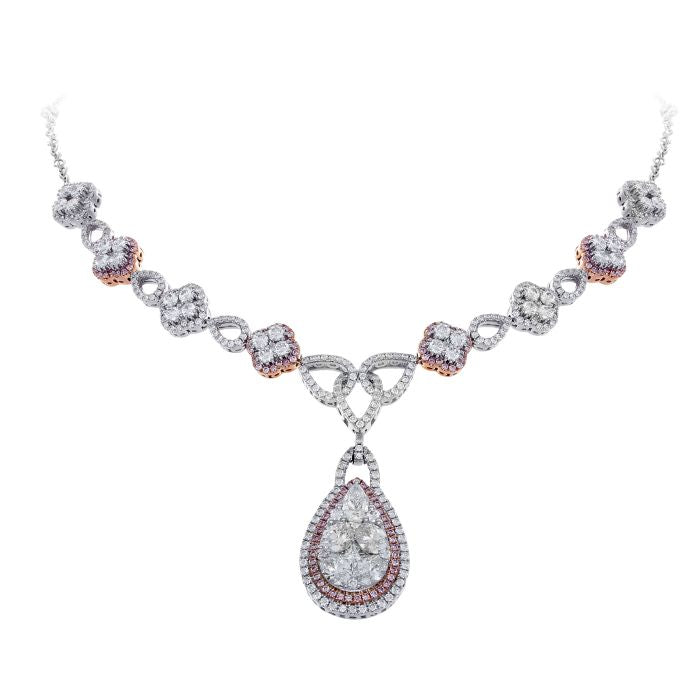 6F602702AQCHPD 18KT Pink Diamond Necklace – GR Precious Color Inc