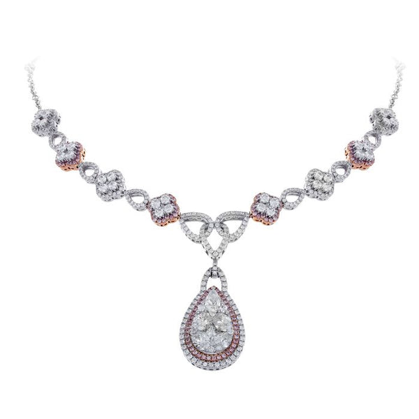 6F602702AQCHPD 18KT Pink Diamond Necklace