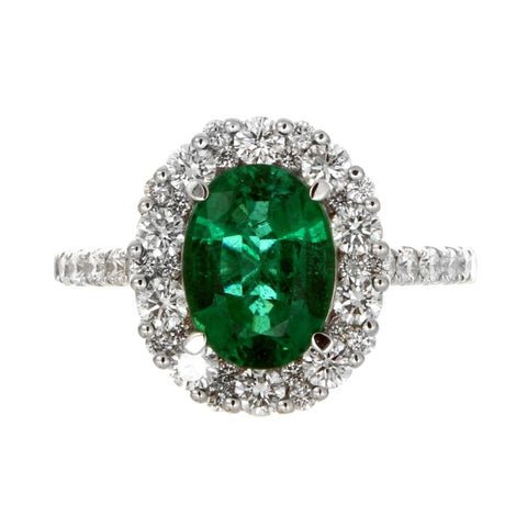 6F602857AWLRDE 18KT Emerald Ring