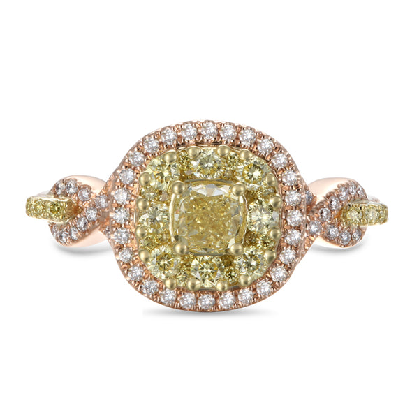 6F602942UQLRYD 18KT Yellow Diamond Ring