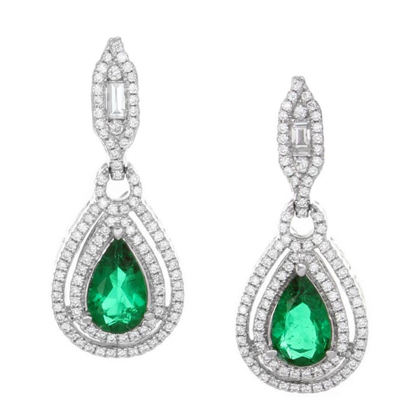 6F603127AUERDE 18KT Emerald Earring