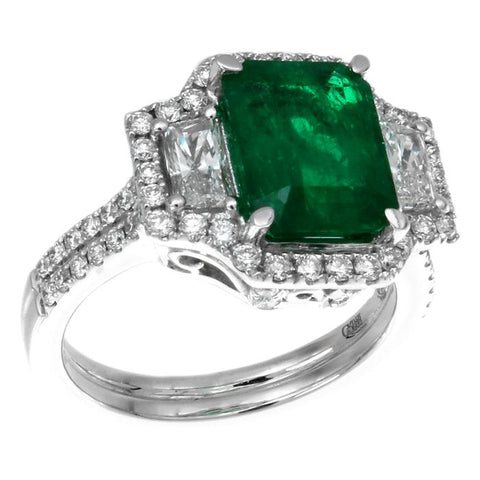 6F603132AWLRDE 18KT Emerald Ring