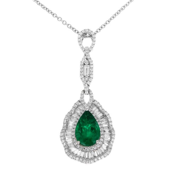 6F603136AWPDDE 18KT Emerald Earring