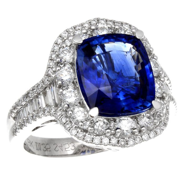 6F603137AWLRDS 18KT Blue Sapphire Ring