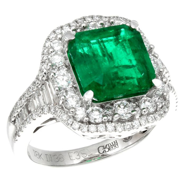 6F603138AWLRDE 18KT Emerald Ring