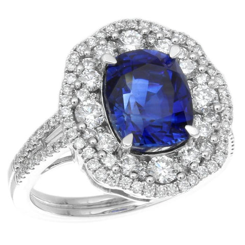 6F603140AWLRDS 18KT Blue Sapphire Ring