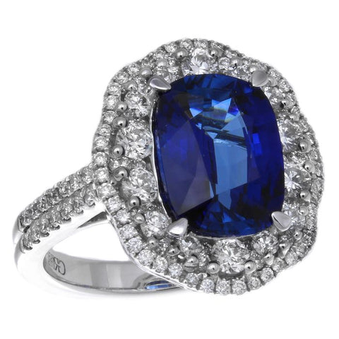 6F603146AWLRDS 18KT Blue Sapphire Ring