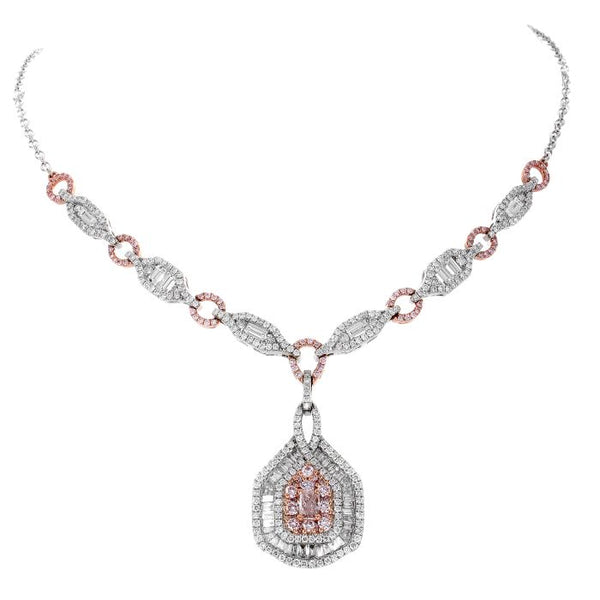6F603158AQCHPD 18KT Pink Diamond Necklace