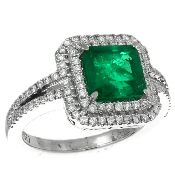 6F603160AWLRDE 18KT Emerald Ring