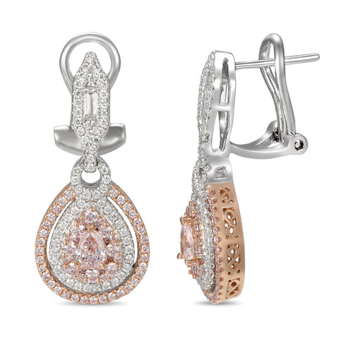 6F603342AQERPD 18KT Pink Diamond Earring