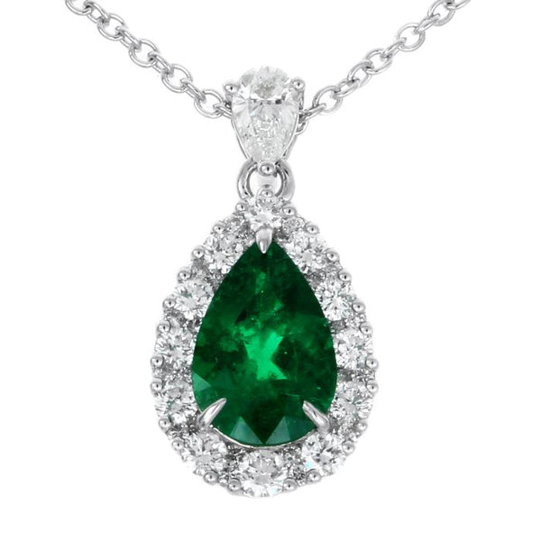 6F603397AWPDDE 18KT Emerald Pendant