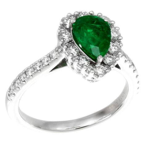 6F603415AWLRDE 18KT Emerald Ring