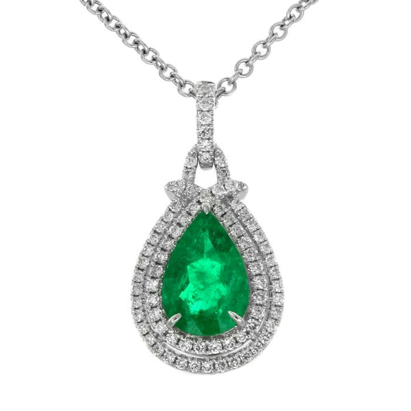 6F603416AWPDDE 18KT Emerald Pendant