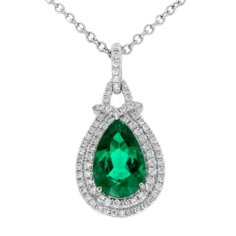 6F603417AWPDDE 18KT Emerald Pendant