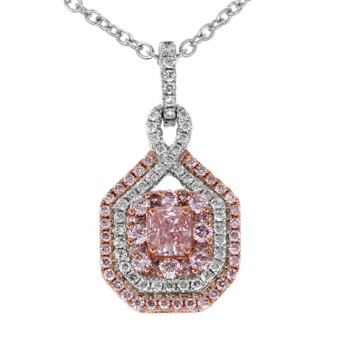 6F603662AQPDPD 18KT Pink Diamond Pendant