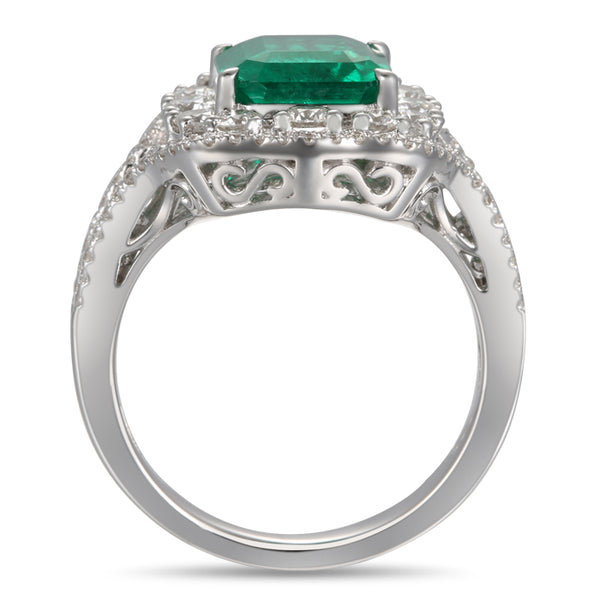 6F603812AWLRDE 18KT Emerald Ring